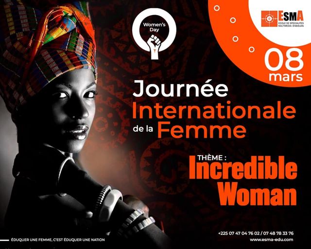 J JOURNEE INTERNATIONALE DES DROITS DE LA FEMME DU GROUPE ESMA